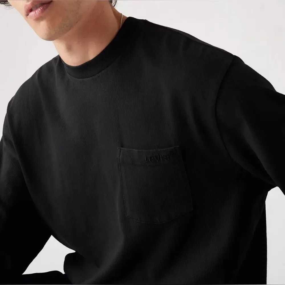 Levi’s Relaxed Long Sleeve Tee Black Medium NWT